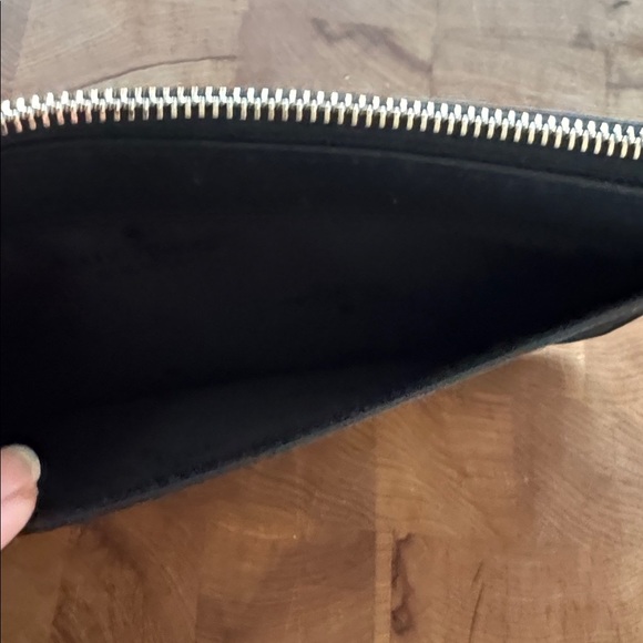 Kate Spade black glitter sparkle 2-sided zipper wristlet. New. - Picture 3 of 5